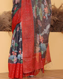 Tissue Woven Moonga Silk Saree
