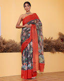 Tissue Woven Moonga Silk Saree