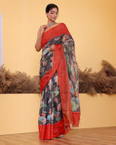 Tissue Woven Moonga Silk Saree