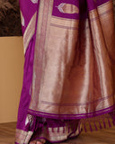 Handloom Banarasi Kairi Boota Katan Silk Saree