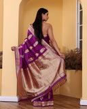 Handloom Banarasi Kairi Boota Katan Silk Saree