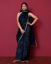Handwoven Embroidery Oganza Silk Saree