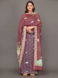 Grape Colour Pichwai Dupatta