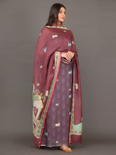 Grape Colour Pichwai Dupatta