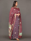 Grape Colour Pichwai Dupatta