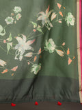 Olive Green Cotton Silk Dupatta