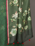 Olive Green Cotton Silk Dupatta