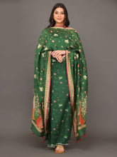 Bottle Green Pichwai Dupatta