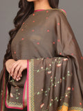 Chocolate Brown Cotton Silk Pichwai Dupatta