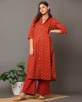 Brick Red Kurta