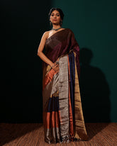Handwoven Multi Colour Tissue Silk Saree