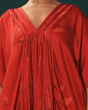 Red Satin Kaftan