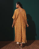 Mustard Satin Kaftan