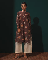 Chocolate Linen Kurta