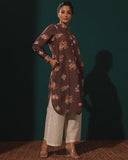 Chocolate Linen Kurta
