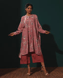 Silk Cotton Loose Floral Kurta