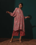 Silk Cotton Loose Floral Kurta