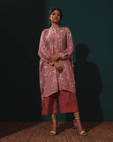 Silk Cotton Loose Floral Kurta