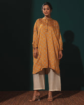 Mustard Satin Loose Kurta