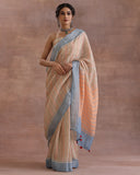 Stripped Linen Saree