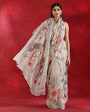 Pastel Pista Green Linen Saree