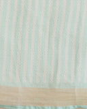 Liril Green Stripes Linen Saree