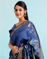 Neelambari Chiniya Silk Saree