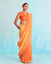 Kesari Glow Handloom Silk Saree