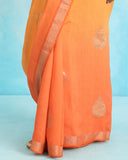Kesari Glow Handloom Silk Saree