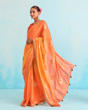 Kesari Glow Handloom Silk Saree