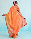 Kesari Glow Handloom Silk Saree