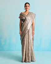 Rajat Noor Antique Silver Saree