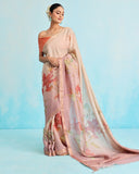 Gulabi Gulnaar Munga Silk Saree