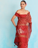 Chandrika Chanderi Gold Stripe Saree