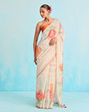 Gulabi Bagh Chiniya Silk Saree