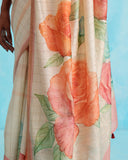 Gulabi Bagh Chiniya Silk Saree