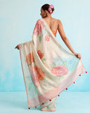 Gulabi Bagh Chiniya Silk Saree