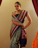 Handwoven Mashru Satin Saree