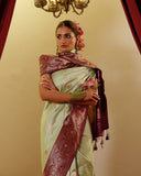 Handwoven Katan Silk Saree