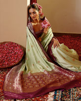 Handwoven Katan Silk Saree