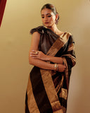 Handloom Zari Stripes Saree