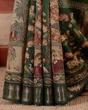 Emerald Heritage Moonga Silk Saree