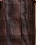 Beige & Black Chanderi Suit Set With Block Print Dupatta