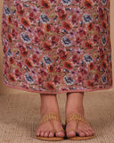 Blush Pink Mal Kurta Set with Organza Dupatta
