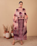 Blush Pink Hand Block Chanderi Suit Set