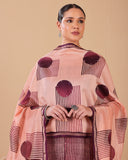 Blush Pink Hand Block Chanderi Suit Set