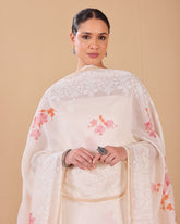 Blush Blossom Chanderi Kurta Dupatta Set - (Unstitched)