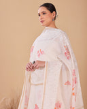 Blush Blossom Chanderi Kurta Dupatta Set
