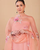 Rose Garden Organza & Mul Chanderi Suit Set