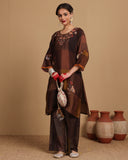 Silk Cotton Embroidery Kurta Set